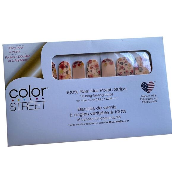 Color Street Nail Polish Strips Good Impressions Floral Design 16ct - Picture 1 of 3